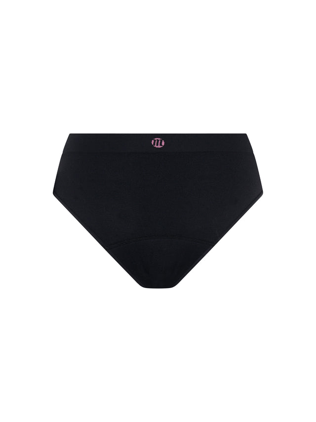 Teen Soft Stretch Seamless Hipster Bikini 2 Pack Moderate Black