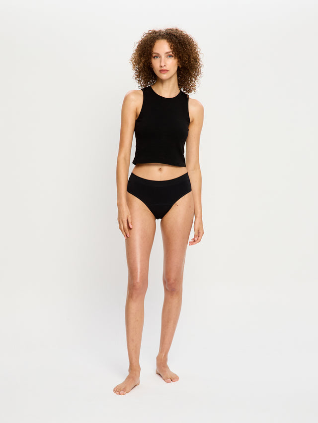 Soft Stretch Seamless Bikini Brief 3 Pack Moderate Black