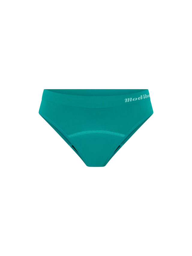ModiComfort Seamless Teen Hipster Bikini Moderate Enchanted Green 3 Pack