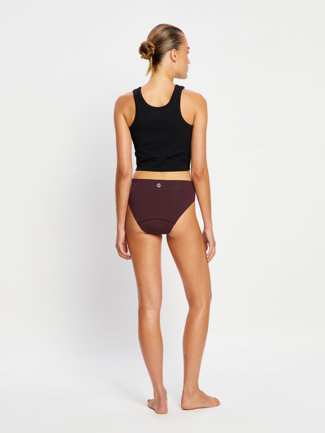 ModiComfort Seamless Bikini 2 Pack Moderate Laurel Green/Bitter Chocolate Brown