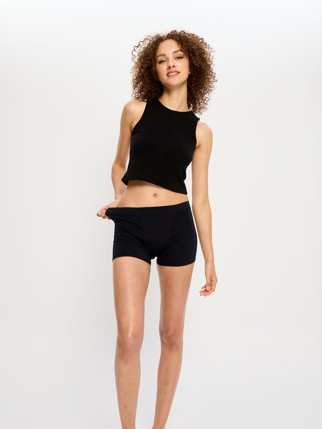 Soft Stretch Seamless Boyshort 3 Pack Super Black