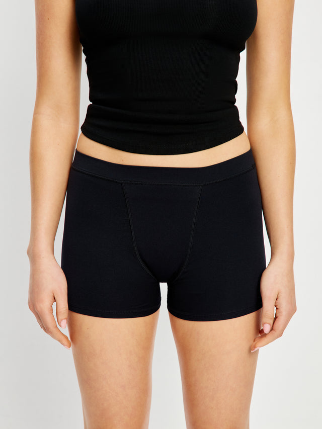 Soft Stretch Seamless Boyshort 2 Pack Super Black