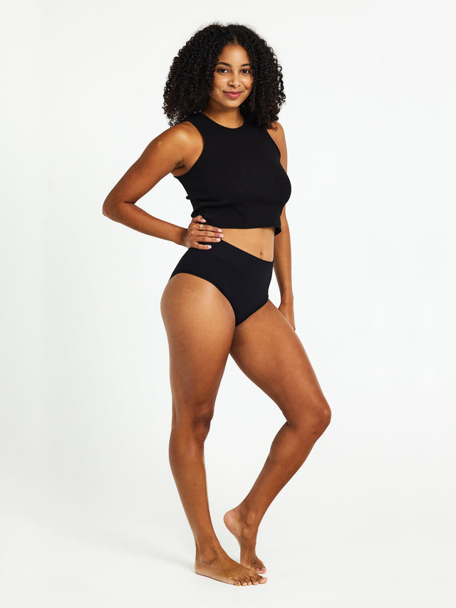 ModiComfort Seamless Full Brief Light Black 3 Pack