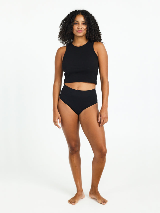 ModiComfort Seamless Full Brief Light Black 3 Pack