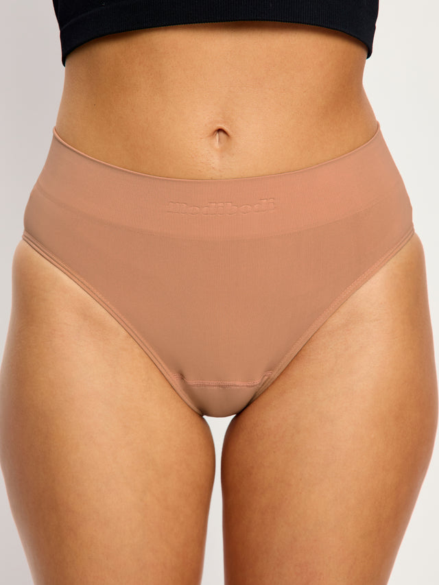 ModiComfort Seamless Cheeky Brief Light Italian Clay