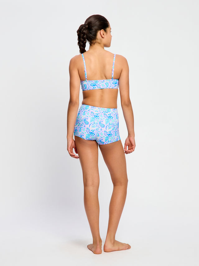 Teen Swimwear Adjustable Crop Top & Hi Waist Short