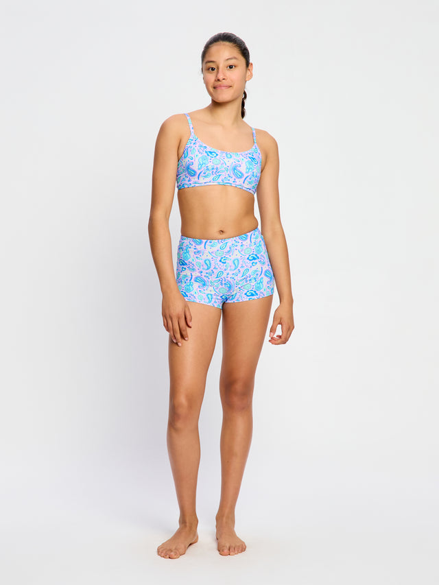 Teen Swimwear Adjustable Crop Top & Hi Waist Short