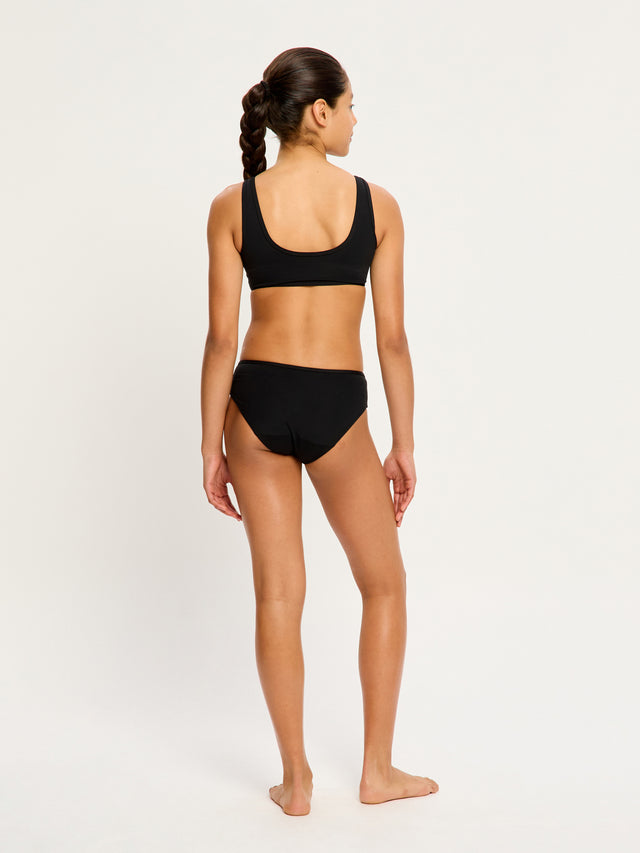 Teen Swimwear Crop Top Black
