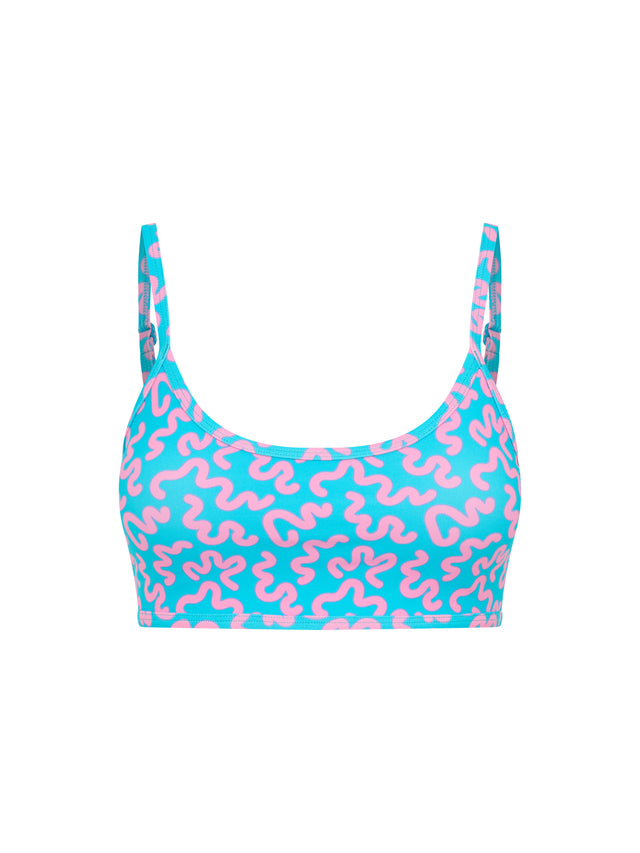 Teen Swimwear Adjustable Crop Top & Hi Waist Short Set