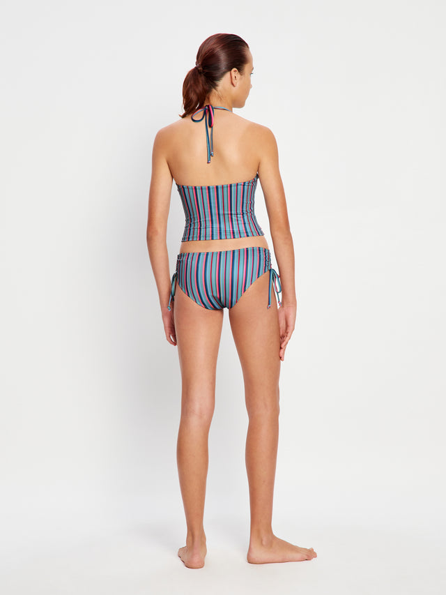 Teen Swimwear Halter Top Watermelon Stripe