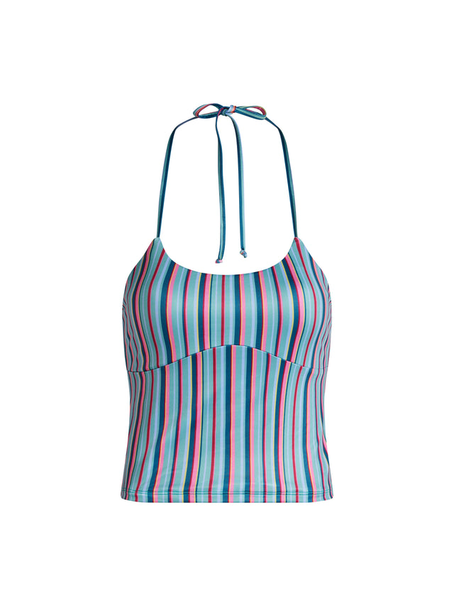 Teen Swimwear Halter Top Watermelon Stripe