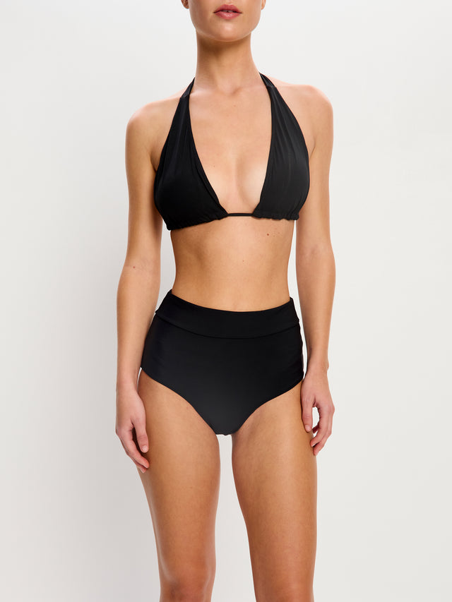 Swimwear Hi-Waist Bikini Brief Light Black