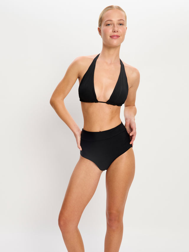 Swimwear Hi-Waist Bikini Brief Light Black