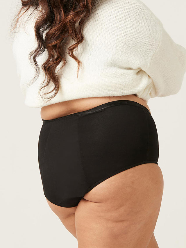 Vegan Full Brief Heavy-Overnight Black